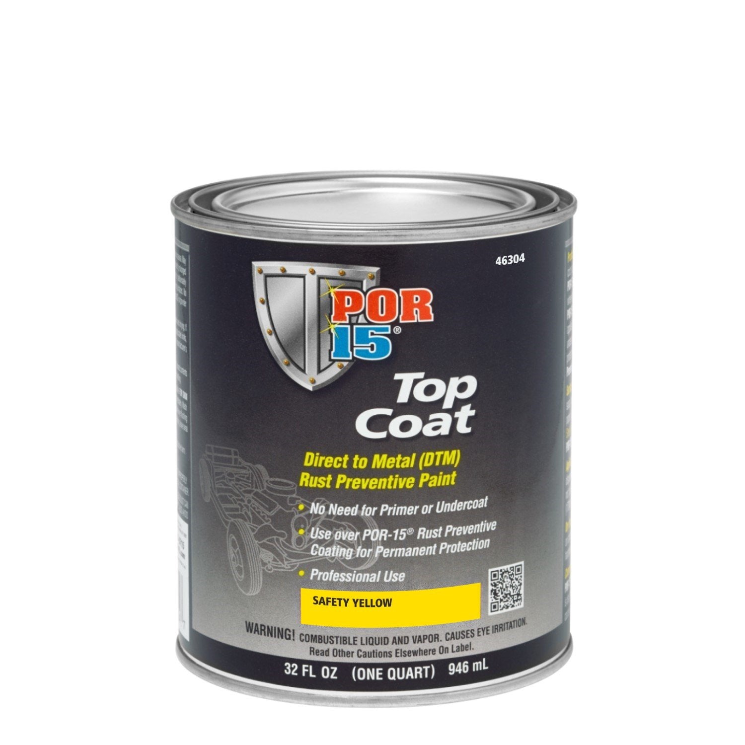 Top Coat Safety Yellow Quart