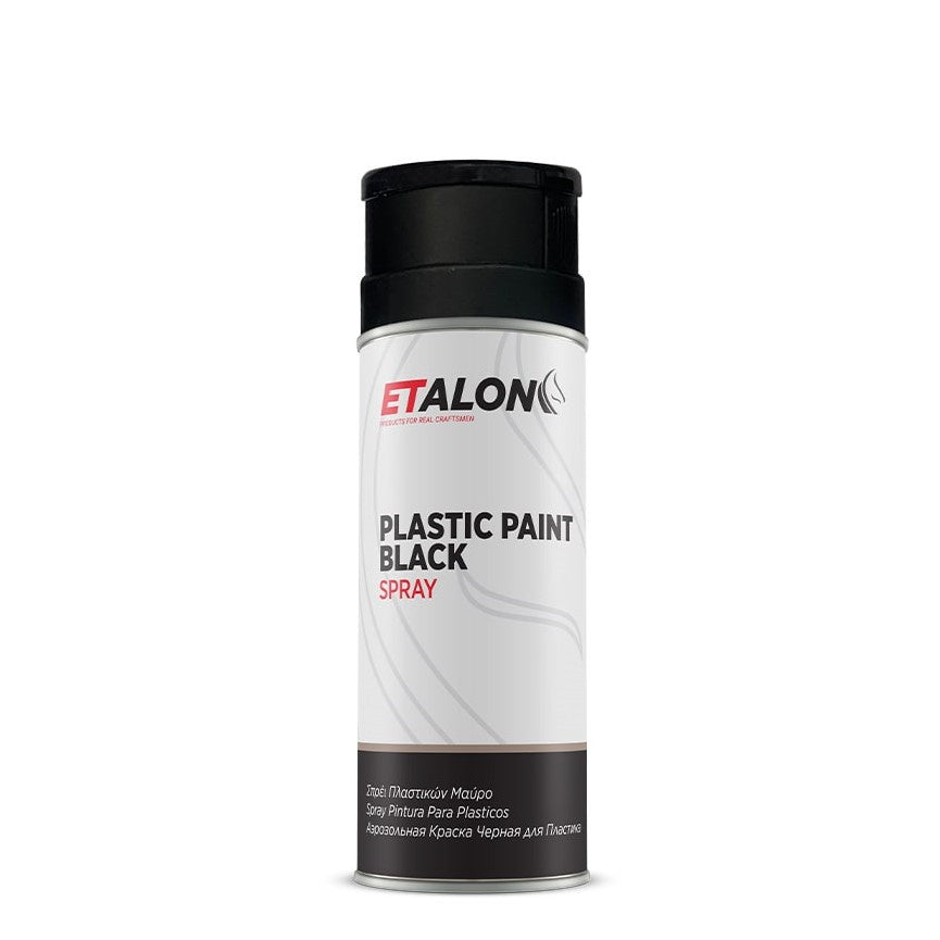 Plastic Paint Black Spray Can 400mL