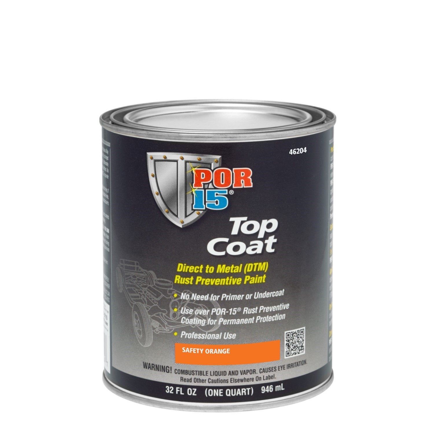 Top Coat Safety Orange Quart