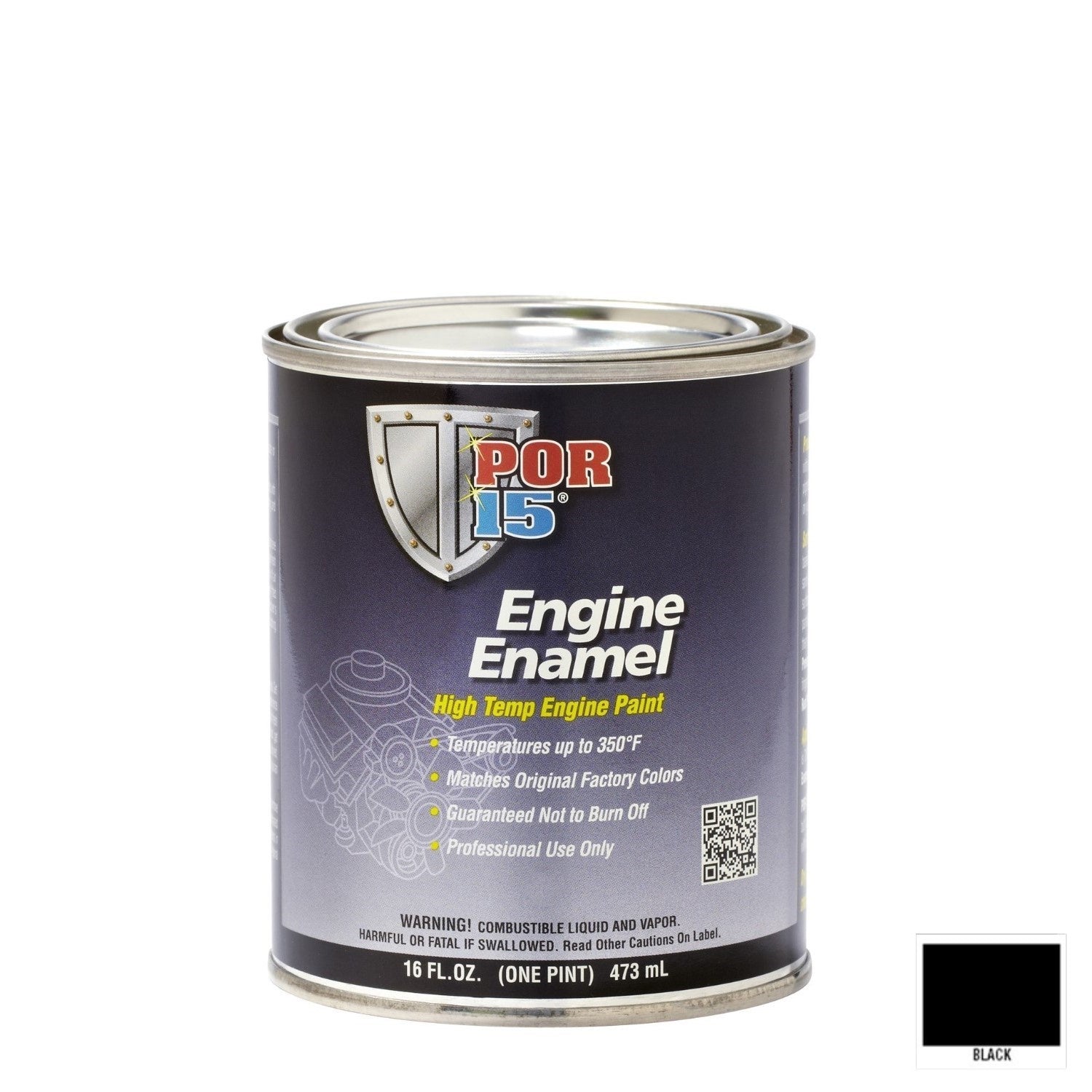 Engine Enamel Black Pint