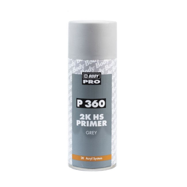 P360 2K HS Primer Spray Can Grey 400mL