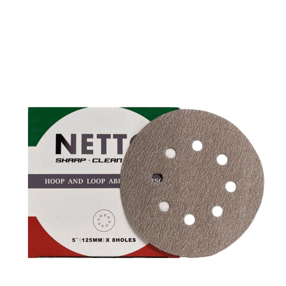 NETTO 125MM SANDING DISC 8H 100/BOX P400