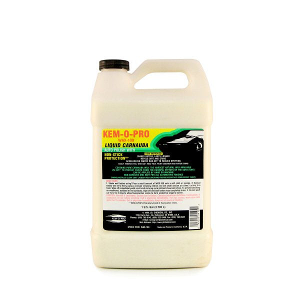 WAX-109 CARNAUBA LIQUID WAX GALLON (3.78L)