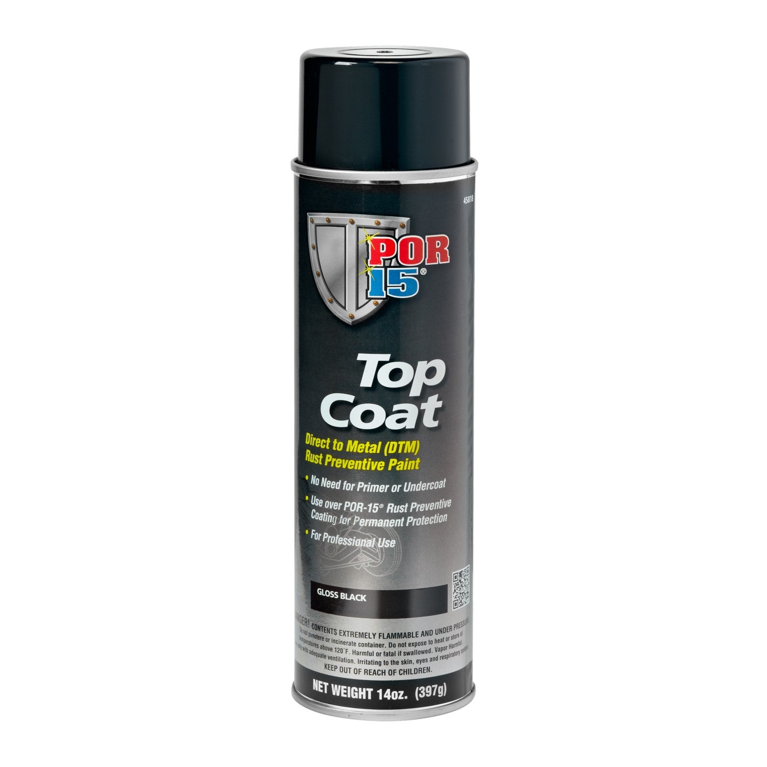 TOP COAT GLOSS BLACK AEROSOL