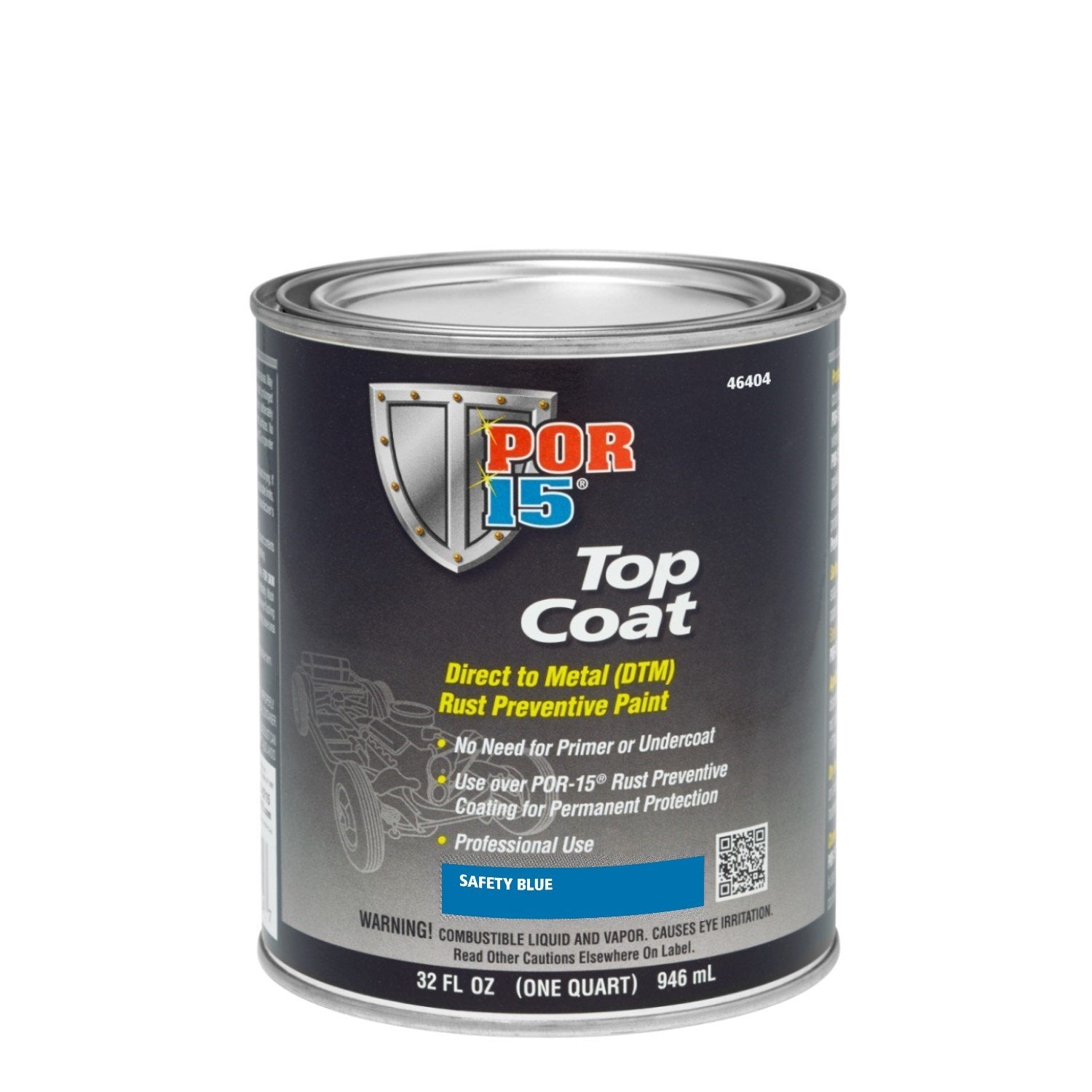 Top Coat Safety Blue Quart